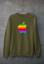 Load image into Gallery viewer, Apple Unisex Sweatshirt for Men/Women-Olive Green-Ektarfa.online