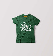 Load image into Gallery viewer, Virat Kohli T-Shirt for Boy/Girl-Dark Green-Ektarfa.online