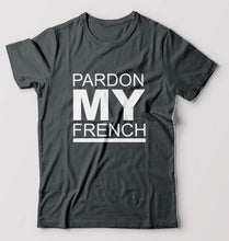 Load image into Gallery viewer, Pardon My French T-Shirt for Men-Steel grey-Ektarfa.online