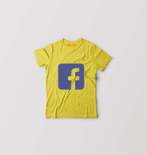 Load image into Gallery viewer, Facebook Kids T-Shirt for Boy/Girl-Yellow-Ektarfa.online