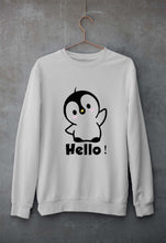 Load image into Gallery viewer, Penguin Hello Unisex Sweatshirt for Men/Women-Grey Melange-Ektarfa.online