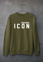 Load image into Gallery viewer, DSQUARED - ICON Unisex Sweatshirt for Men/Women-Olive Green-Ektarfa.online
