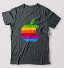 Load image into Gallery viewer, Steve Jobs Apple T-Shirt for Men-Steel grey-Ektarfa.online