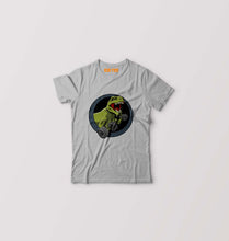 Load image into Gallery viewer, Angry T-Rex Gym Kids T-Shirt for Boy/Girl-Grey-Ektarfa.online