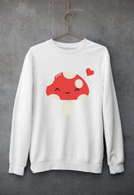 Load image into Gallery viewer, Mushroom Unisex Sweatshirt for Men/Women-White-Ektarfa.online