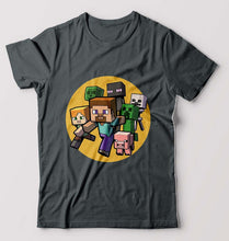 Load image into Gallery viewer, Minecraft T-Shirt for Men-Steel grey-Ektarfa.online
