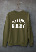 Load image into Gallery viewer, Rugby Evolution Unisex Sweatshirt for Men/Women-Olive Green-Ektarfa.online