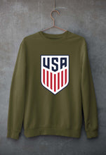 Load image into Gallery viewer, USA Football Unisex Sweatshirt for Men/Women-Olive Green-Ektarfa.online