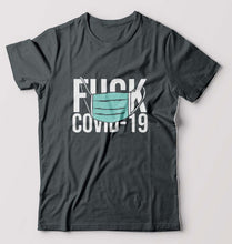 Load image into Gallery viewer, Fuck Covid T-Shirt for Men-Steel grey-Ektarfa.online