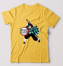 Load image into Gallery viewer, Demon Slayer T-Shirt for Men-Golden Yellow-Ektarfa.online