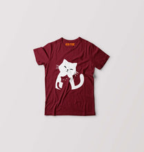 Load image into Gallery viewer, Cat T-Shirt for Boy/Girl-Maroon-Ektarfa.online