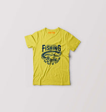 Load image into Gallery viewer, Fishing Kids T-Shirt for Boy/Girl-Yellow-Ektarfa.online