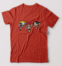 Load image into Gallery viewer, Powerpuff Girls T-Shirt for Men-Brick red-Ektarfa.online
