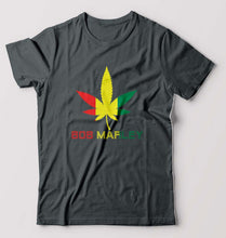 Load image into Gallery viewer, Bob Marley Weed T-Shirt for Men-Steel grey-Ektarfa.online
