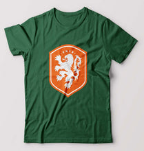Load image into Gallery viewer, Netherlands Football T-Shirt for Men-Bottle Green-Ektarfa.online