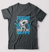 Load image into Gallery viewer, Fishing T-Shirt for Men-Steel grey-Ektarfa.online