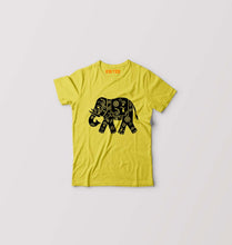 Load image into Gallery viewer, Elephant Kids T-Shirt for Boy/Girl-Yellow-Ektarfa.online