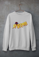 Load image into Gallery viewer, Spiderman Superhero Unisex Sweatshirt for Men/Women-Grey Melange-Ektarfa.online