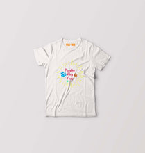 Load image into Gallery viewer, Dog Positive Vibes Kids T-Shirt for Boy/Girl-White-Ektarfa.online