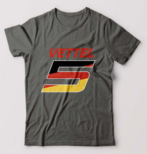 Load image into Gallery viewer, Sebastian Vettel F1 T-Shirt for Men-Charcoal-Ektarfa.online