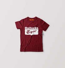 Load image into Gallery viewer, Onitsuka Tiger Kids T-Shirt for Boy/Girl-Maroon-Ektarfa.online