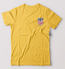 Load image into Gallery viewer, USA Football T-Shirt for Men-Golden Yellow-Ektarfa.online