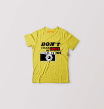 Load image into Gallery viewer, don't make me shoot u Kids T-Shirt for Boy/Girl-Yellow-Ektarfa.online