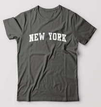 Load image into Gallery viewer, New York T-Shirt for Men-Charcoal-Ektarfa.online