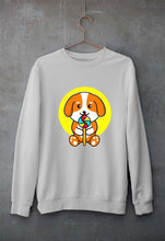 Load image into Gallery viewer, Puppy Unisex Sweatshirt for Men/Women-Grey Melange-Ektarfa.online