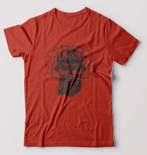 Load image into Gallery viewer, Skull T-Shirt for Men-Brick red-Ektarfa.online