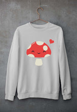 Load image into Gallery viewer, Mushroom Unisex Sweatshirt for Men/Women-Grey Melange-Ektarfa.online