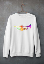 Load image into Gallery viewer, Trumpet Unisex Sweatshirt for Men/Women-White-Ektarfa.online