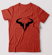 Load image into Gallery viewer, Rafael Nadal (RAFA) T-Shirt for Men-Brick Red-Ektarfa.online