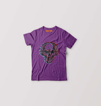 Load image into Gallery viewer, Skull Kids T-Shirt for Boy/Girl-Purple-Ektarfa.online