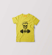 Load image into Gallery viewer, Gym Train Hard Kids T-Shirt for Boy/Girl-Yellow-Ektarfa.online