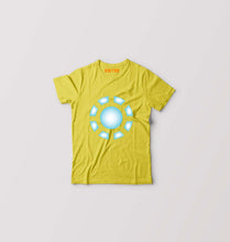 Load image into Gallery viewer, ARC REACTOR Iron Man Superhero Kids T-Shirt for Boy/Girl-Mustard Yellow-Ektarfa.online