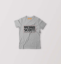 Load image into Gallery viewer, Michael Scott Kids T-Shirt for Boy/Girl-Grey-Ektarfa.online