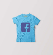 Load image into Gallery viewer, Facebook Kids T-Shirt for Boy/Girl-Light Blue-Ektarfa.online