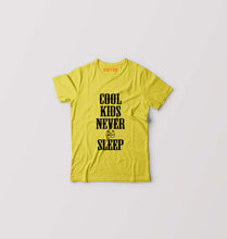 Load image into Gallery viewer, Cool Kids Never Sleep Kids T-Shirt for Boy/Girl-Yellow-Ektarfa.online