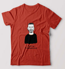 Load image into Gallery viewer, Justin Timberlake T-Shirt for Men-Brick Red-Ektarfa.online