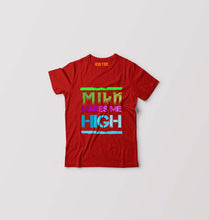 Load image into Gallery viewer, Milk Make Me High Kids T-Shirt for Boy/Girl-RED-Ektarfa.online