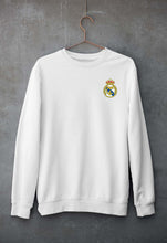 Load image into Gallery viewer, Real Madrid Logo Unisex Sweatshirt for Men/Women-White-Ektarfa.online