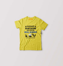 Load image into Gallery viewer, Warning Real Madrid Kids T-Shirt for Boy/Girl-Yellow-Ektarfa.online