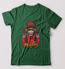 Load image into Gallery viewer, Hip Hop Monkey T-Shirt for Men-Bottle Green-Ektarfa.online