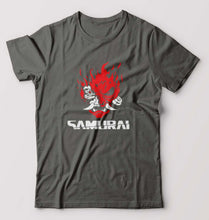 Load image into Gallery viewer, Cyberpunk Samurai T-Shirt for Men-Charcoal-Ektarfa.online