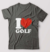 Load image into Gallery viewer, I Love Golf T-Shirt for Men-Charcoal-Ektarfa.online