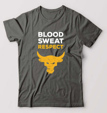 Load image into Gallery viewer, Blood Sweat Respect Gym T-Shirt for Men-Charcoal-Ektarfa.online