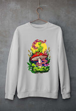Load image into Gallery viewer, Trippy Psychedelic Weed Stoned Unisex Sweatshirt for Men/Women-Grey Melange-Ektarfa.online