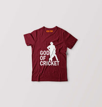 Load image into Gallery viewer, Sachin Tendulkar God T-Shirt for Boy/Girl-Maroon-Ektarfa.online