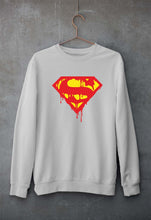 Load image into Gallery viewer, Superman Unisex Sweatshirt for Men/Women-Grey Melange-Ektarfa.online